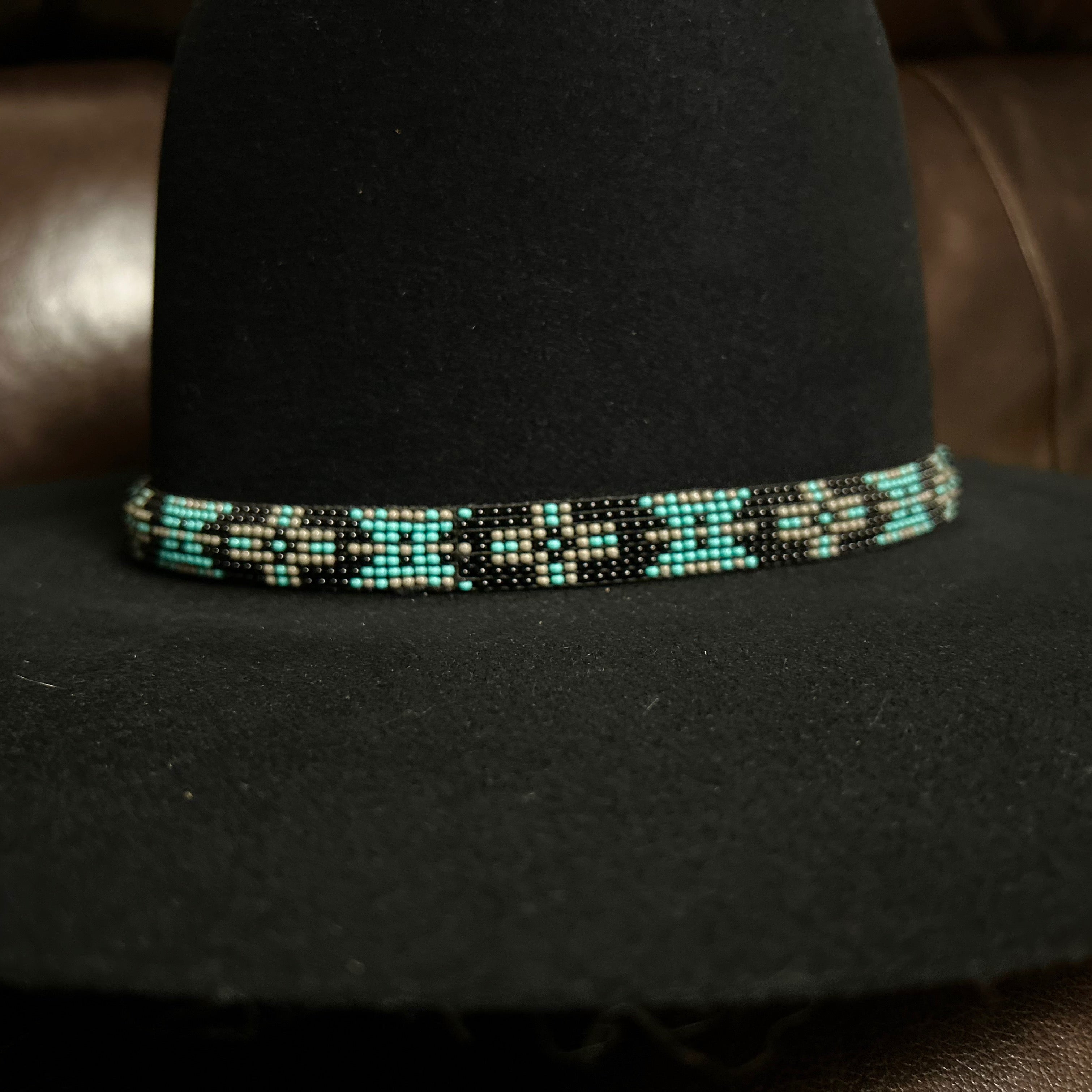 Tip-Top Hatbands -Handmade newest beaded hatban