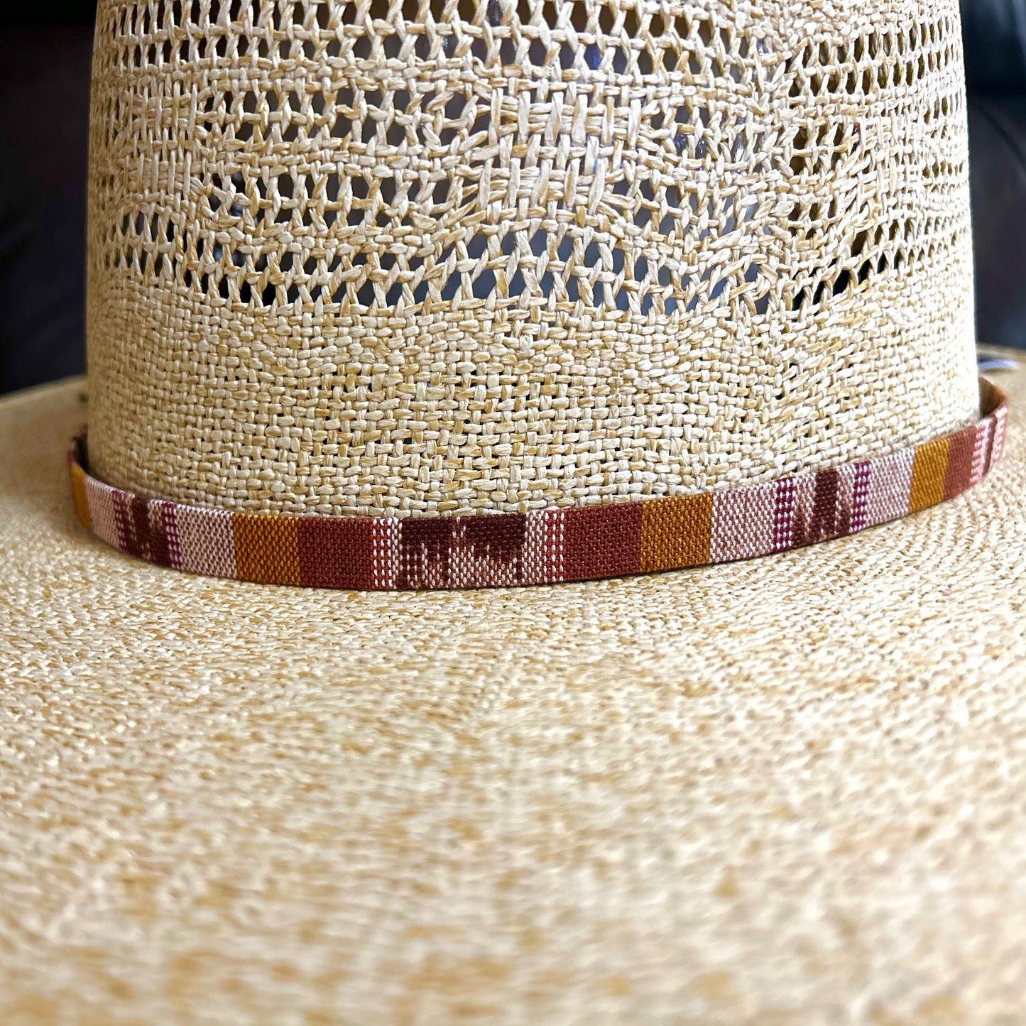 Hatband HB30-01 1/2"Tapestry Gold/Brown/Rose
