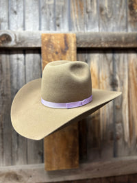 Trending Ribbon Combinations - Pecan Felt - Narrow 5/8 Orchid Ribbon