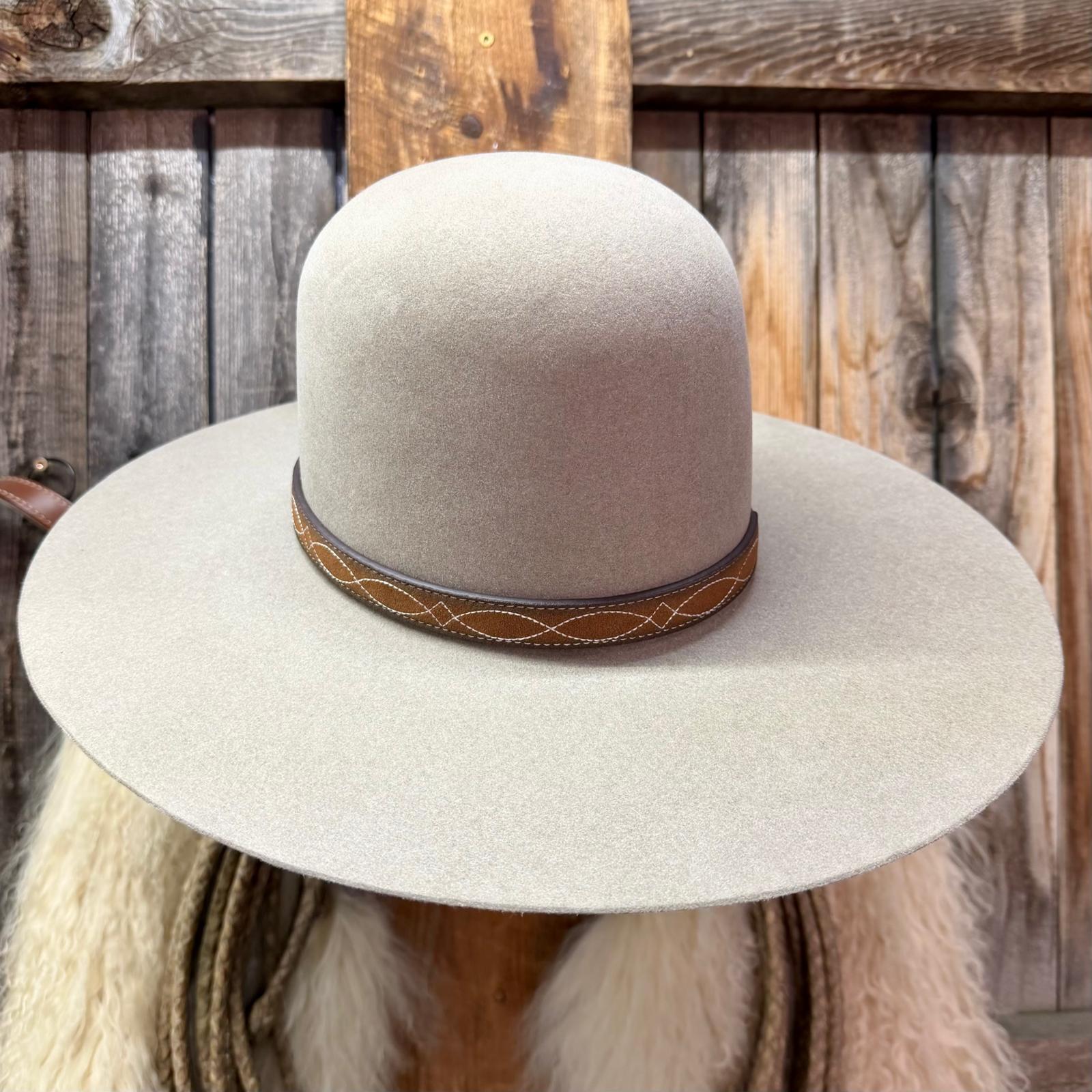Hat Band | Tan Roughout Boot Stich
