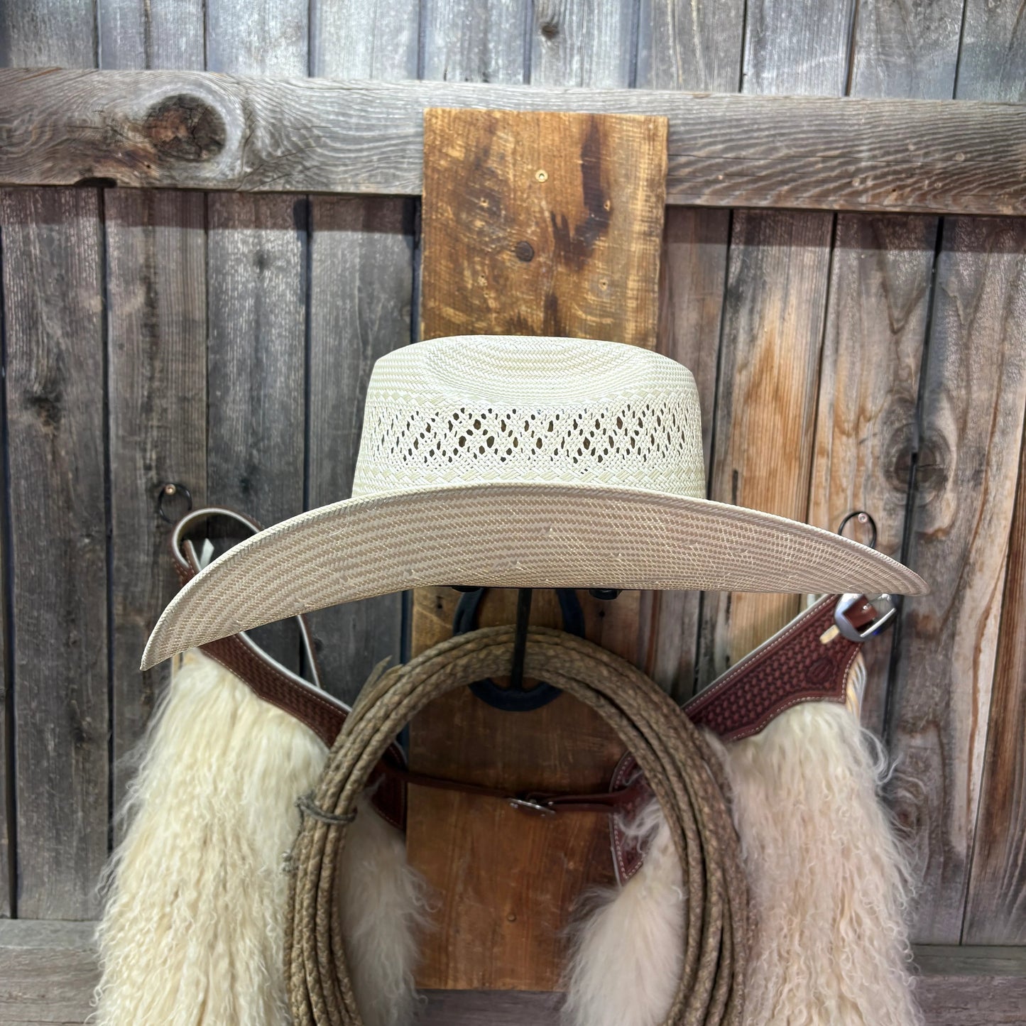 Twister Tan Shantung 4 1/2" Brim