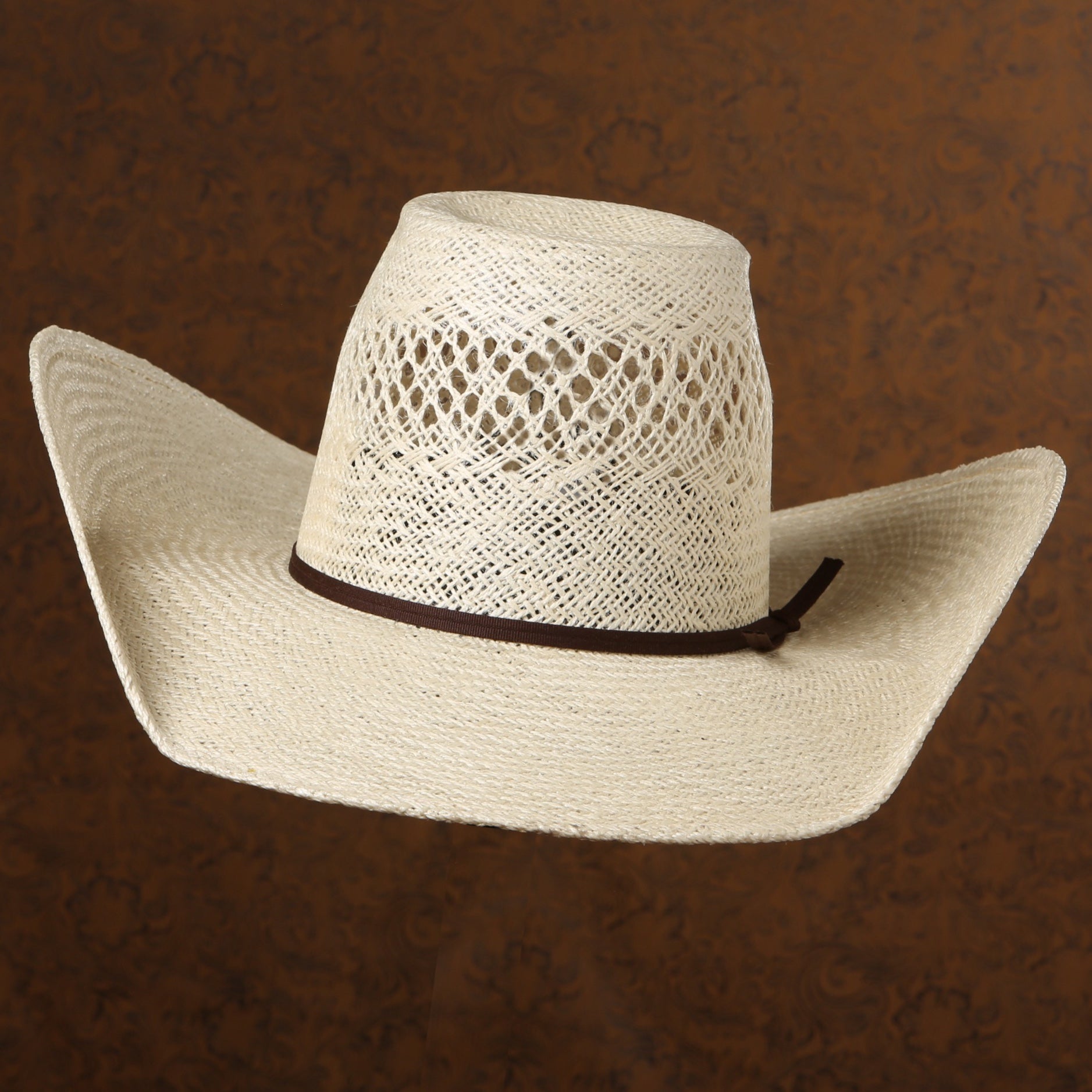 Square brim hot sale cowboy hat