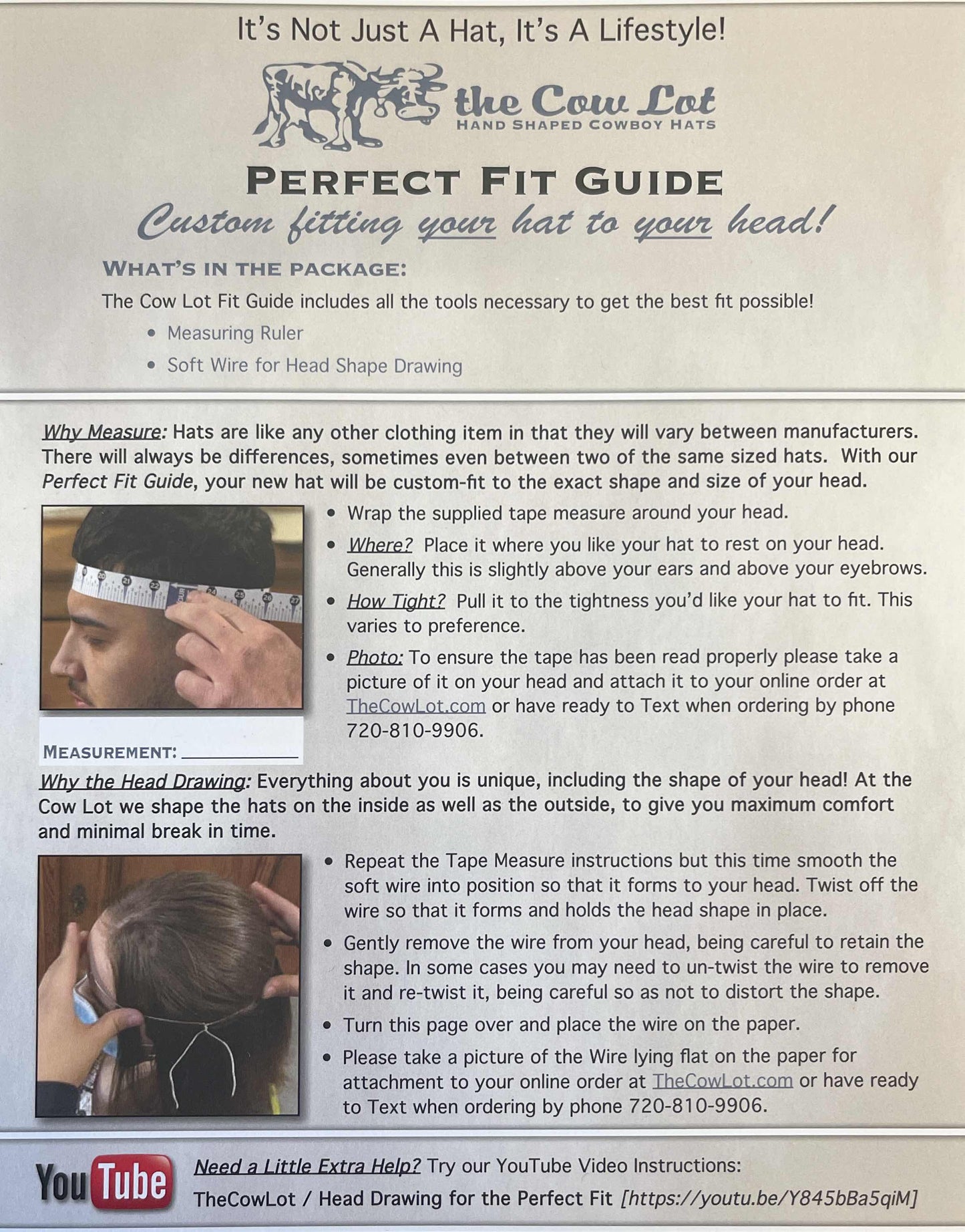 PERFECT FIT GUIDE Custom Hat Experience / PFG