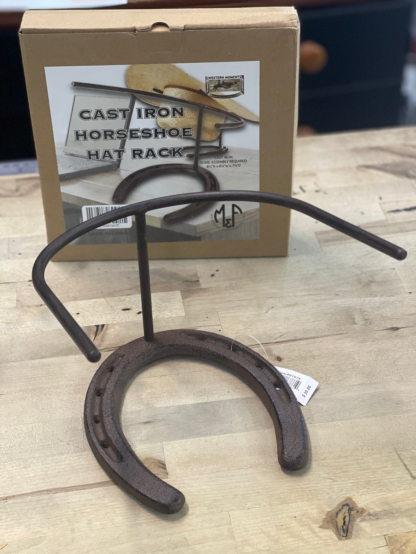 Horseshoe Cast Iron Hat Rack