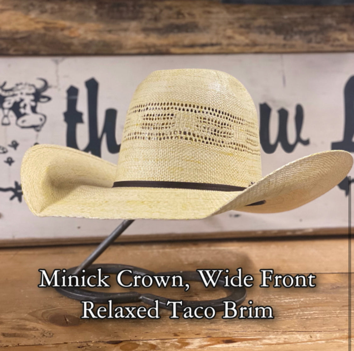 Brown straw deals cowboy hat