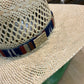 Hatband HB32-09 | 1" Tapestry w/ Side Concho Navy/Burgundy