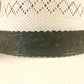 Cinta para el sombrero HB75-BK | 1 1/4" Cuero Tallado Negro