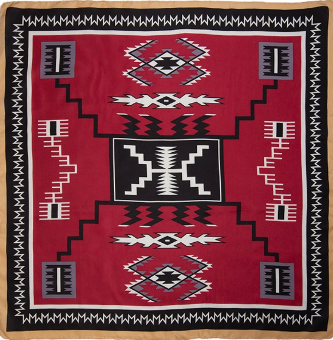 Wild Rag Aztec Granate/Negro 20" #5