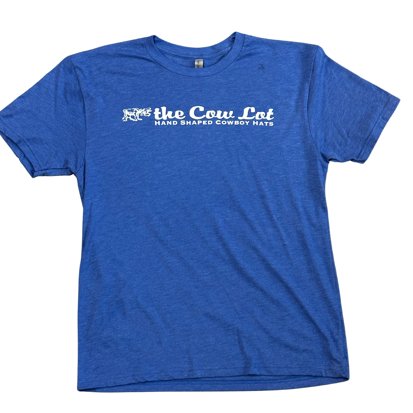 The Cow Lot Tee Shirt Blue